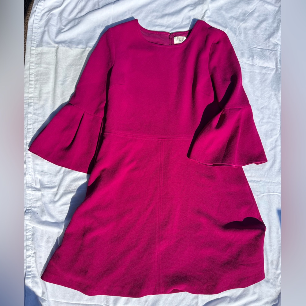 Eliza J Fuchsia Textured Dress